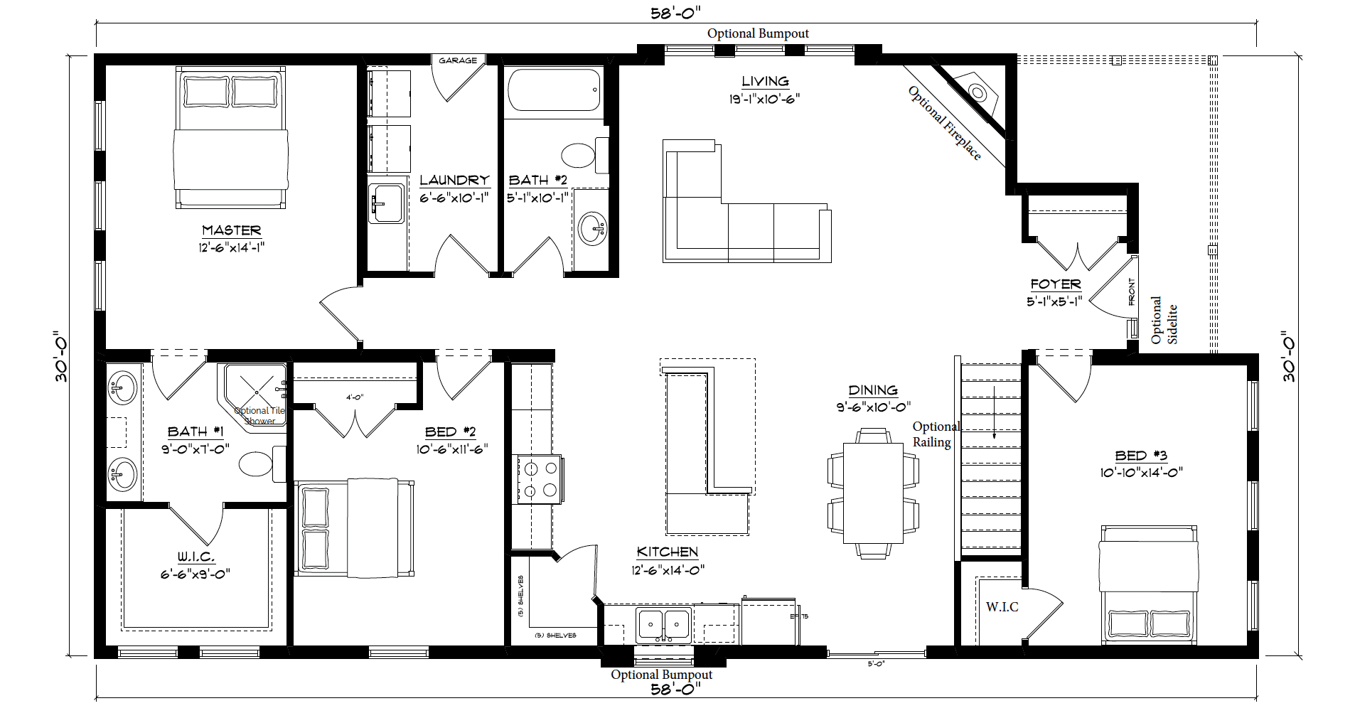 Gray Floor Plan