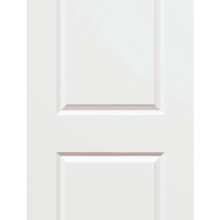 2-Panel White Interior Door