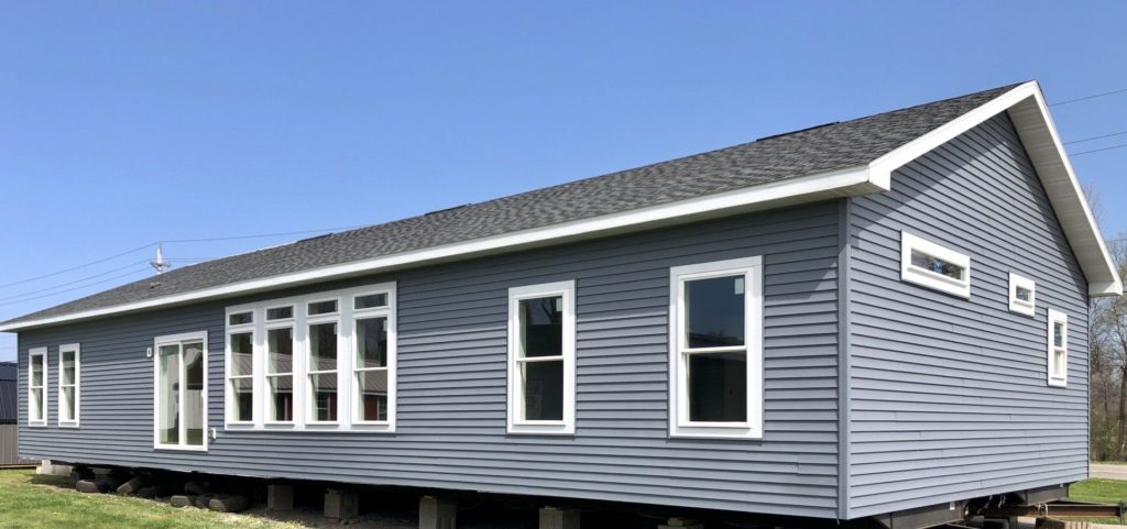 Home With Blue Siding