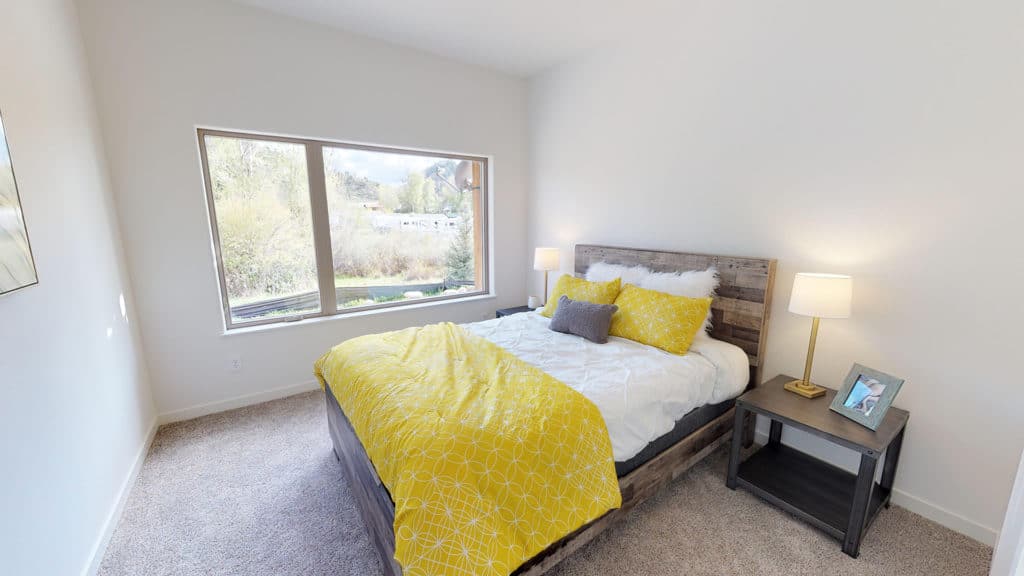 Bedroom With Yellow Accents