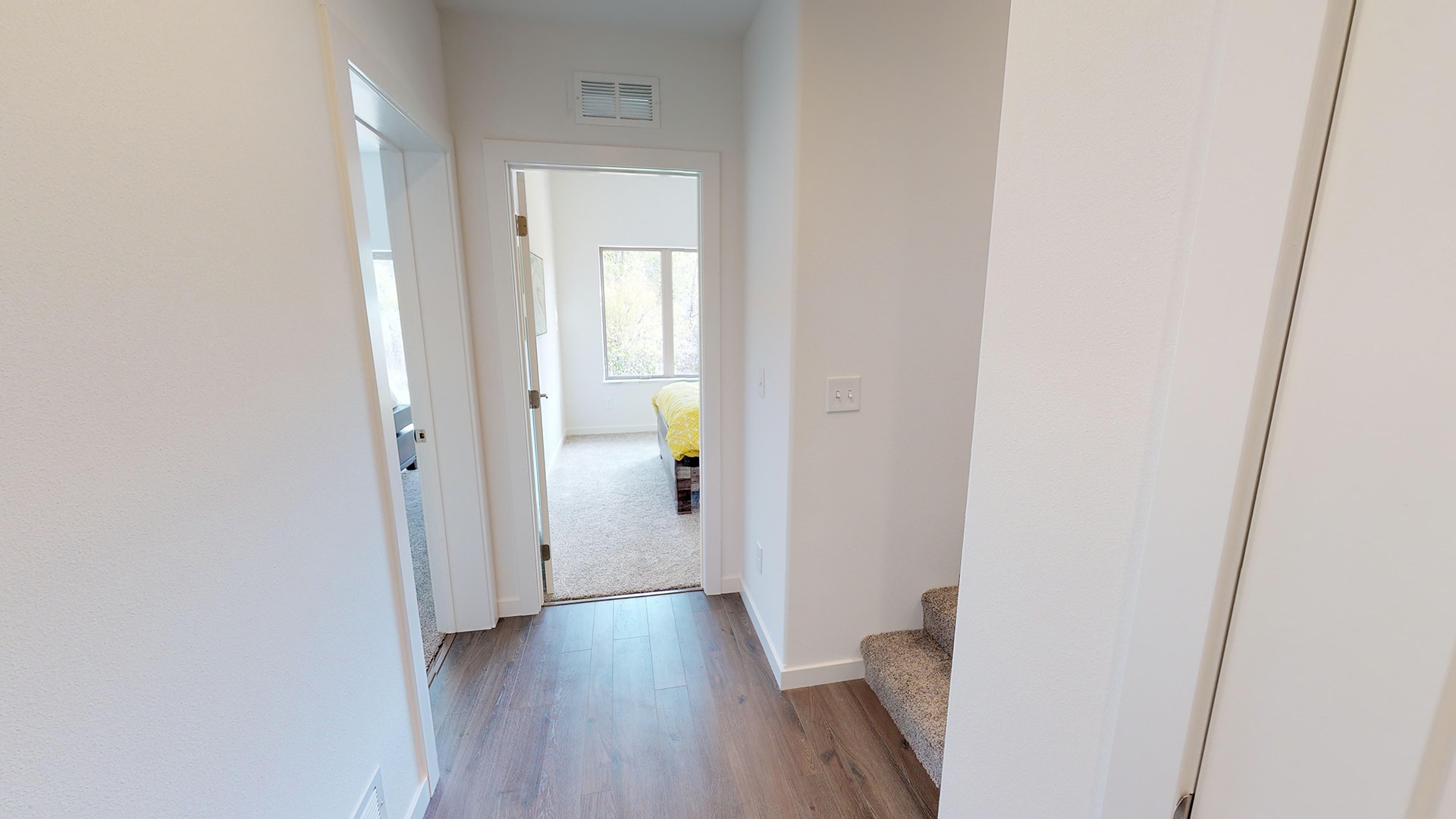 Hallway With Wood Flooring