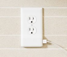 White USB Charging Outlet
