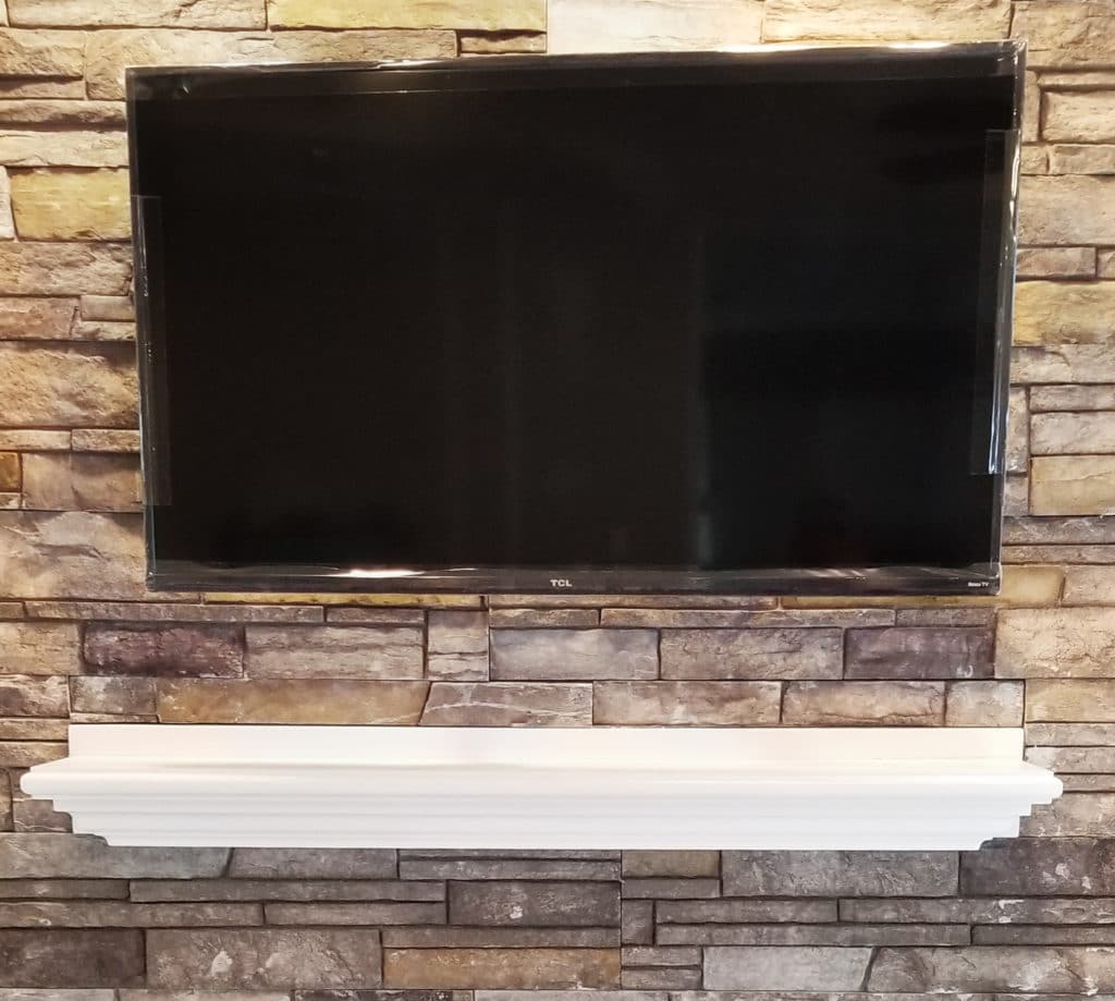 Fireplace with Shelf Mantle