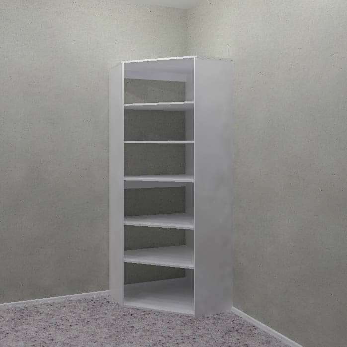Closet System Corner Shelves