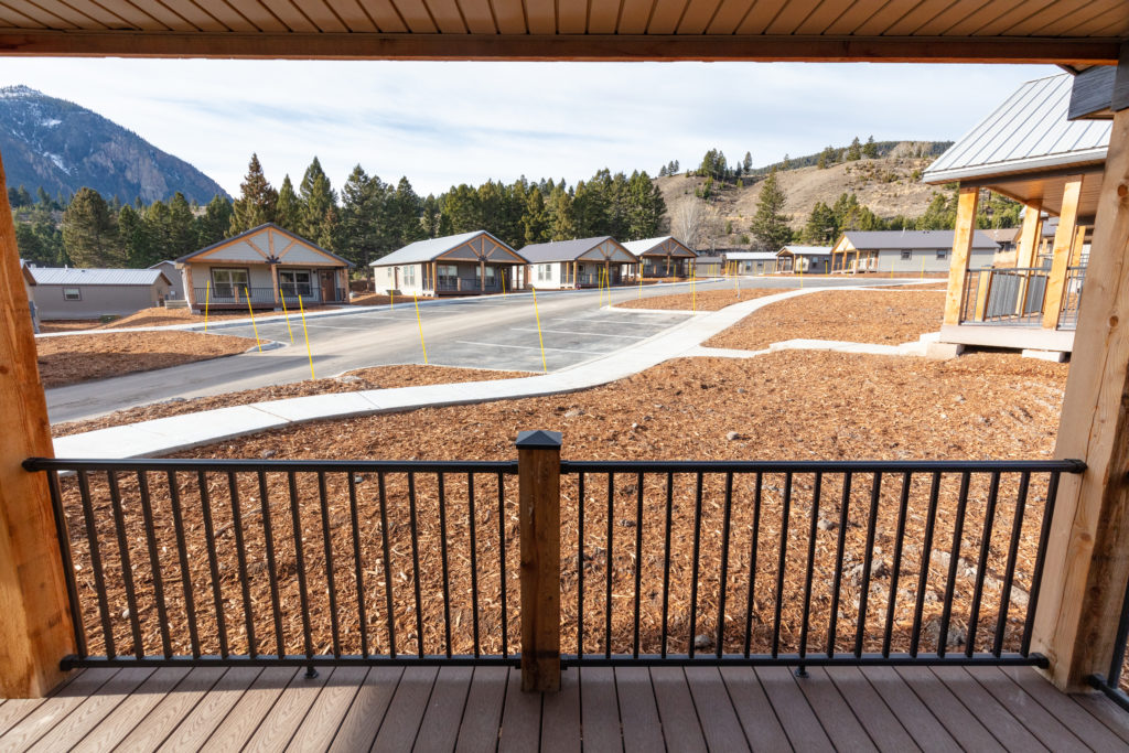 Yacc Camp Housing Project Porch Views Of Completed Camp And Parking Area O