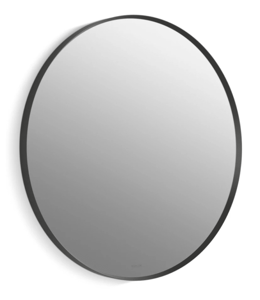 Kohler Black Round Mirror